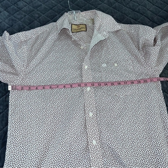 Wrangler Shirt Men Medium Western Paisley Rodeo Button Down Cowboy B25 - Picture 7 of 8